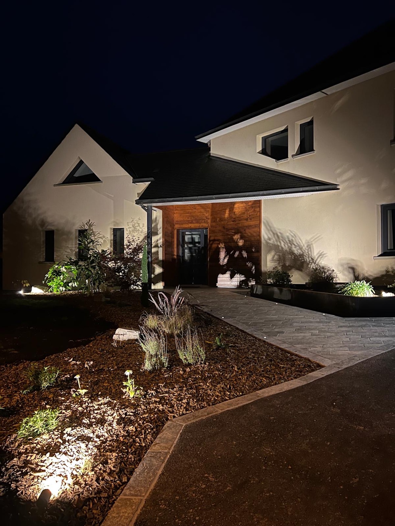 jardin nuit éclairage